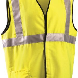 OccuNomix X-Large Orange Economy Value Light Weight Polyester Mesh Vest With Front Hook And Loop Closure
