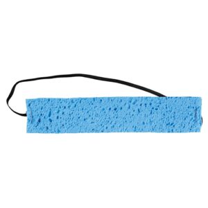 OccuNomix Traditional Absorbent Cellulose Sweatbands, Blue, 100/Pkg