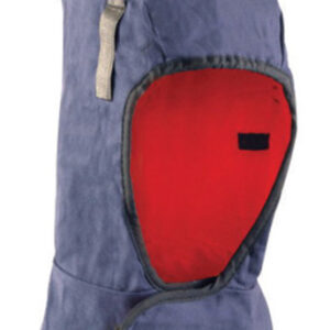 OccuNomix Navy Blue 100% Cotton Twill Hot Rods Premium Shoulder Length Insulated Winter Liner With Red 3M Thinsulate Thermal Middle And Heavyweight Polyester Fleece Lining And DuPont Tyvek Insulated Ear Barrier