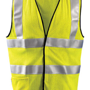 OCCUNOMIX HI-VIZ YELLOW ARAMIDMESHMODACRYLIC FLAME RESISTANT VEST