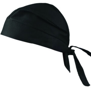 OccuNomix Black Tuff Nougies Cotton Doo Rag Bandana