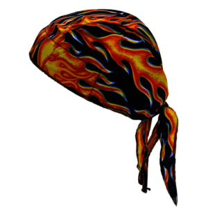 OccuNomix Big Flames Tuff Nougies Cotton Doo Rag Bandana