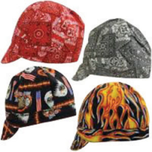 OccuNomix Assorted Color Tuff Nougies 100% Cotton Traditional Hard Billed Welder's Cap