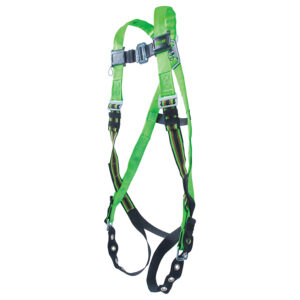 Honeywell Miller DuraFlex Python Harness w/ Tongue Leg Straps, Universal, Lime/Black, 1/Each