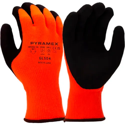 Cut Resistant, Insulated Sandy Latex A2 Cut, Orange