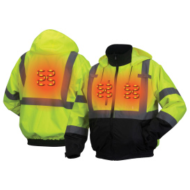 Type R Class 3 Hi-Vis Heated  Jacket, Lime, - Image 2