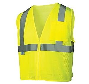 Type R Class 2 Mesh Safety Vest with Pocket, Lime,