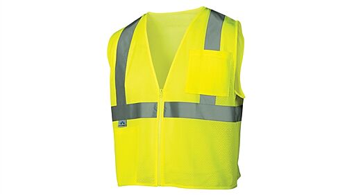 Type R Class 2 Mesh Safety Vest with Pocket, Lime,