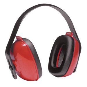 QM24+ Red, Multi-Position Earmuffs