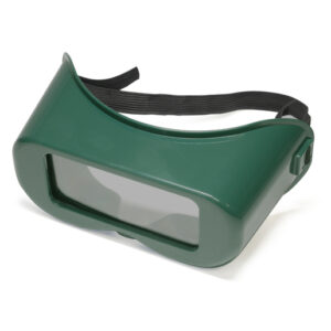 Radnor Fixed Front Welding Goggles With Green Rigid Frame And Shade 5 Green 2" X 4" Lens