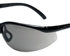 Radnor Motion Series Safety Glasses With Black Frame, Gray Polycarbonate Anti-Fog Scratch Resistant Lens And Adjustable Temples