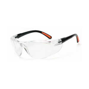 Radnor Action Series Safety Glasses With Clear Frame And Clear Lens