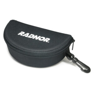 Radnor Black Eyewear Case With Zipper Closure And Belt Clip Attachment