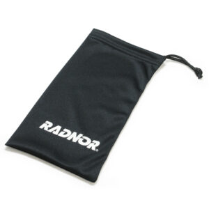 Radnor Black Microfiber Eyewear Pouch With Drawstring Closure