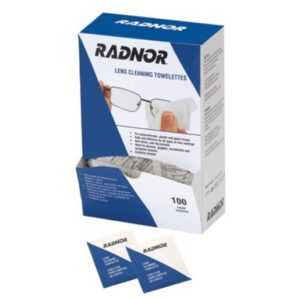 Radnor 5" X 8" Pre-Moistened Lens Cleaning Wipes (100 Per Dispenser Box)