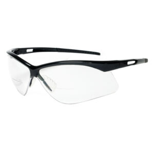 Radnor Premier Series Readers 1.5 Diopter Safety Glasses With Black Frame And Clear Polycarbonate Lens