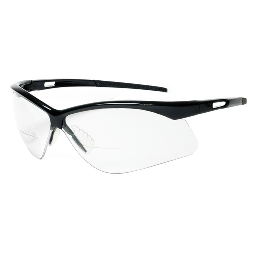 Radnor Premier Series Readers 2.0 Diopter Safety Glasses With Black Frame And Clear Polycarbonate Lens