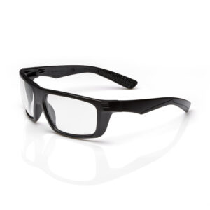 Radnor Dynamo Black Safety Glasses With Clear Anti-Scratch Lens