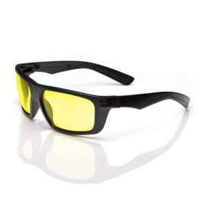 Radnor Dynamo Black Safety Glasses With Amber Anti-FogAnti-Scratch Lens
