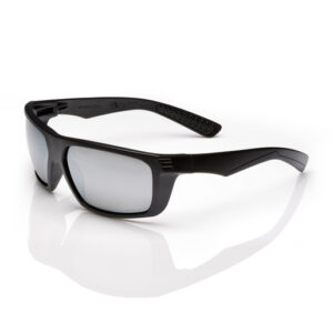 Radnor Dynamo Black Safety Glasses With Silver MirrorAnti-Scratch Lens