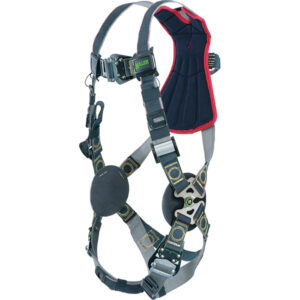Honeywell Miller Revolution Arc-Rated Harness w/ Quick-Connect Buckle Legs & Rescue Loop, Universal, Black/Gray, 1/Each
