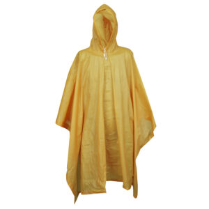 VALUE-LINE .10 MM SINGLE-PLY PVC PONCHO, ATTACHED HOOD & DRAWSTRING, BLUE, SIZE 52"X 80"