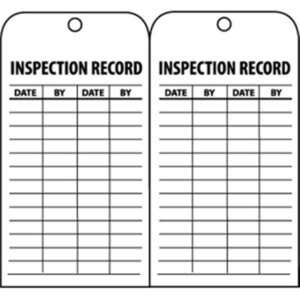NMC Inspection Record Tags