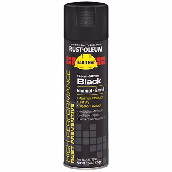 High Performance V2100 System Enamel Spray Paint, 15 oz, Semi-Gloss, Black,