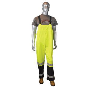 RADIANS RW07 HIGH VISIBILITY RAIN OVERALLS, , HI-VIS GREEN, 1/EACH