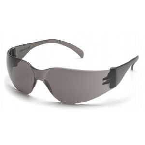 Intruder Safety Glasses - Gray Temples - Gray Lens