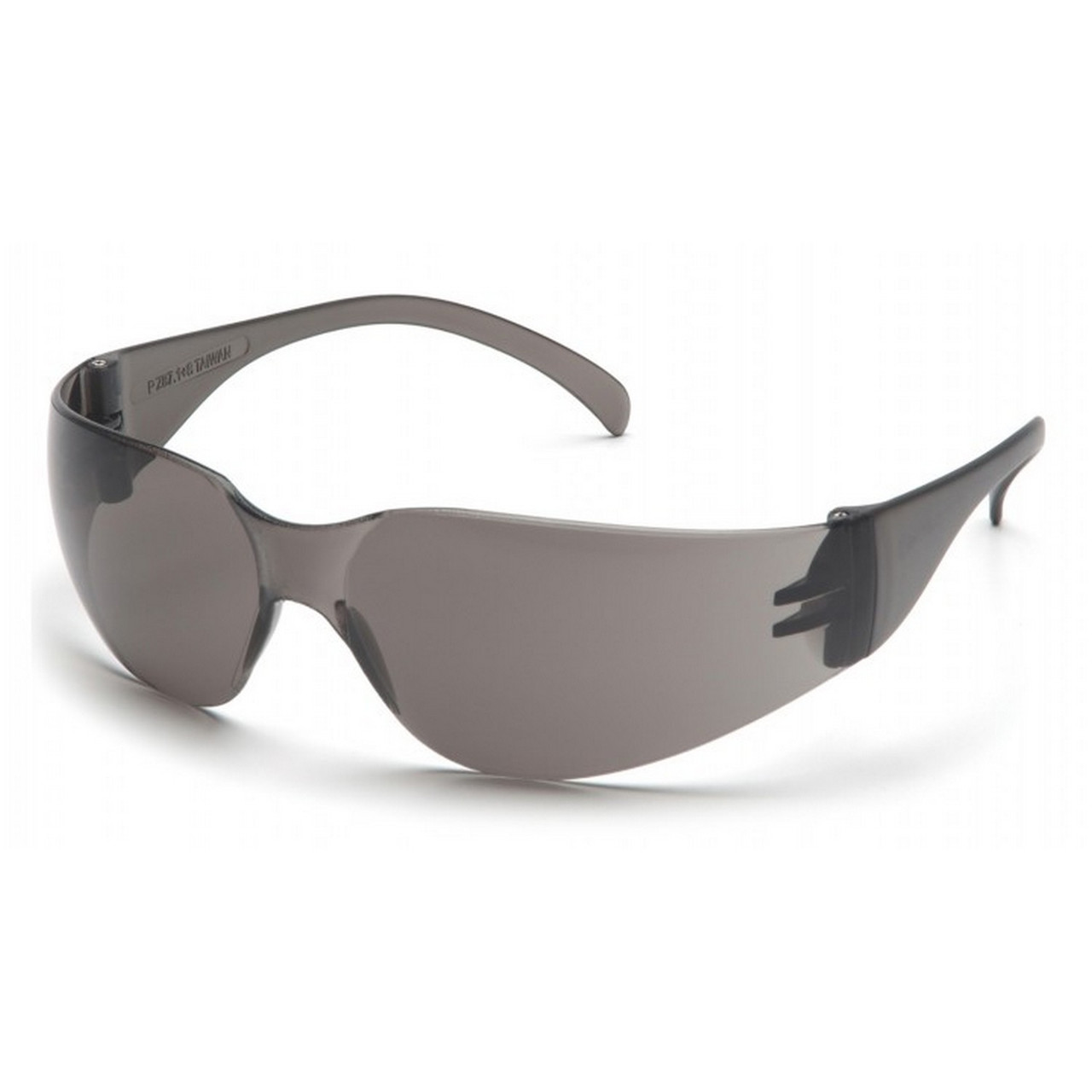 Intruder Safety Glasses - Gray Temples - Gray Lens