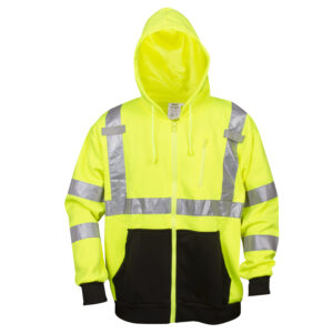 Cor-Brite Type R Class 3 Hooded Sweatshirt, Lime,