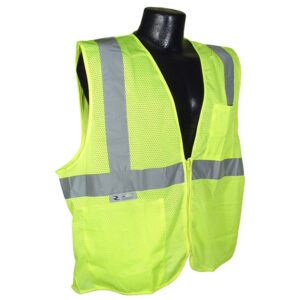 RADIANS ECONOMY TYPE R CLASS 2 MESH SAFETY VEST, , HI-VIS LIME,