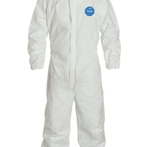 Tyvek 400 Coverall.  Elastic Wrists and Ankles. Elastic Waist.  White.