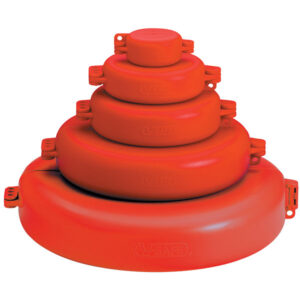 Honeywell Wheel Valve Lockout, Fits up to 2 1/2" Dia, Red, 1/Each