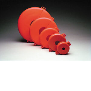 Honeywell Wheel Valve Lockout, Fits 2 1/2"–5" Dia, Red, 1/Each