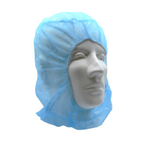 BLUE POLYPROPYLENE HOOD, BOUFFANT CAP/BEARD COVER COMBO, 100 PER BAG