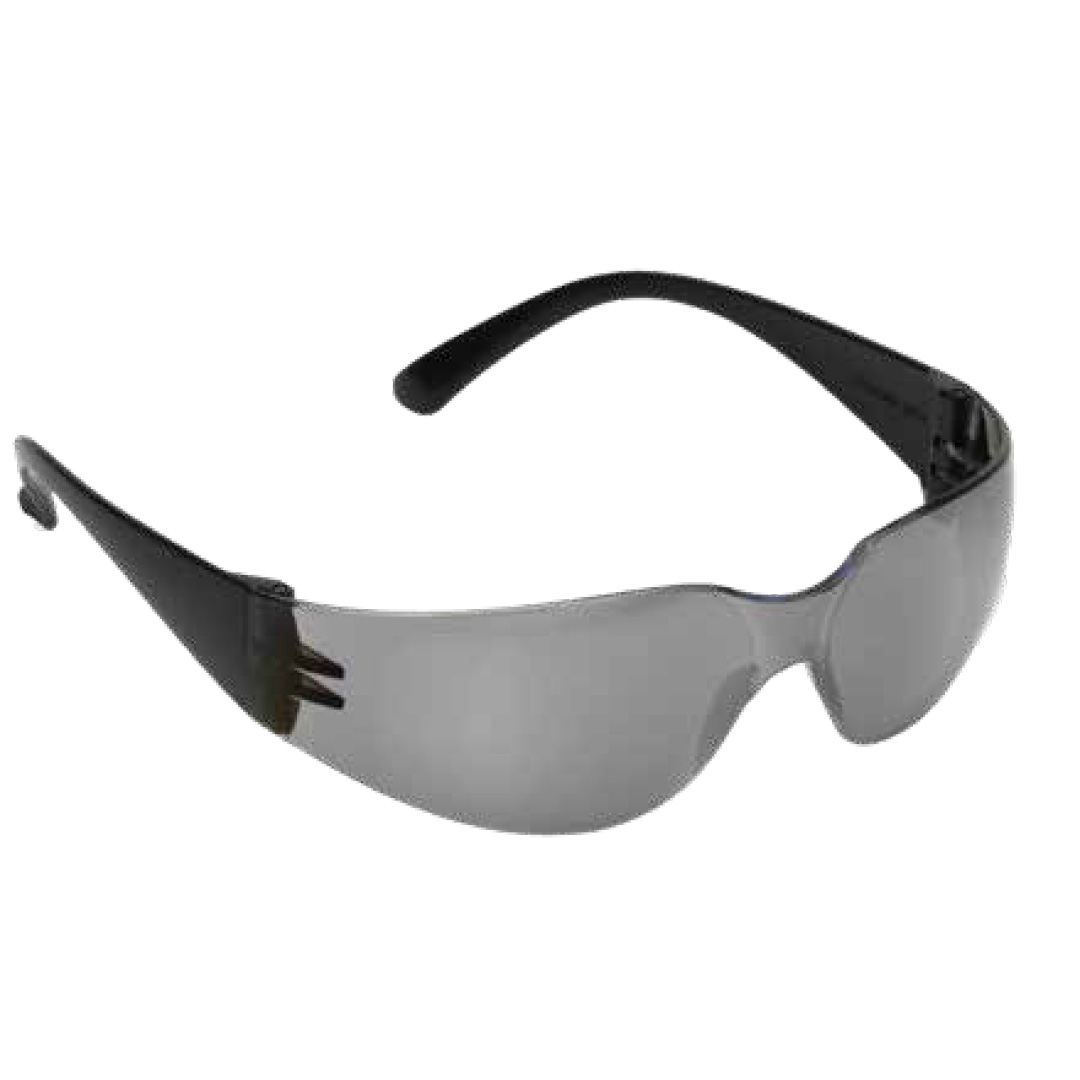 Bulldog-Lite Safety Glasses, Uncoated Black Frame With Gray Lens.