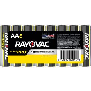 Rayovac Ultra Pro D Alkaline Batteries, Shrink Wrapped,